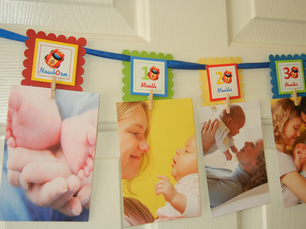 First Year Photo Clips First Year Banner Car Birthday Party Any