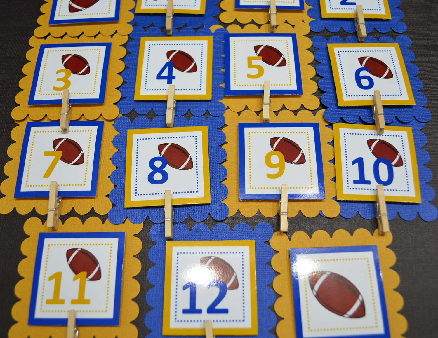 First Year Photo Clips First Year Banner Football Birthday Party